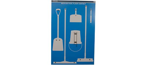 Vikan Blue Fully Coloured Shadow Board