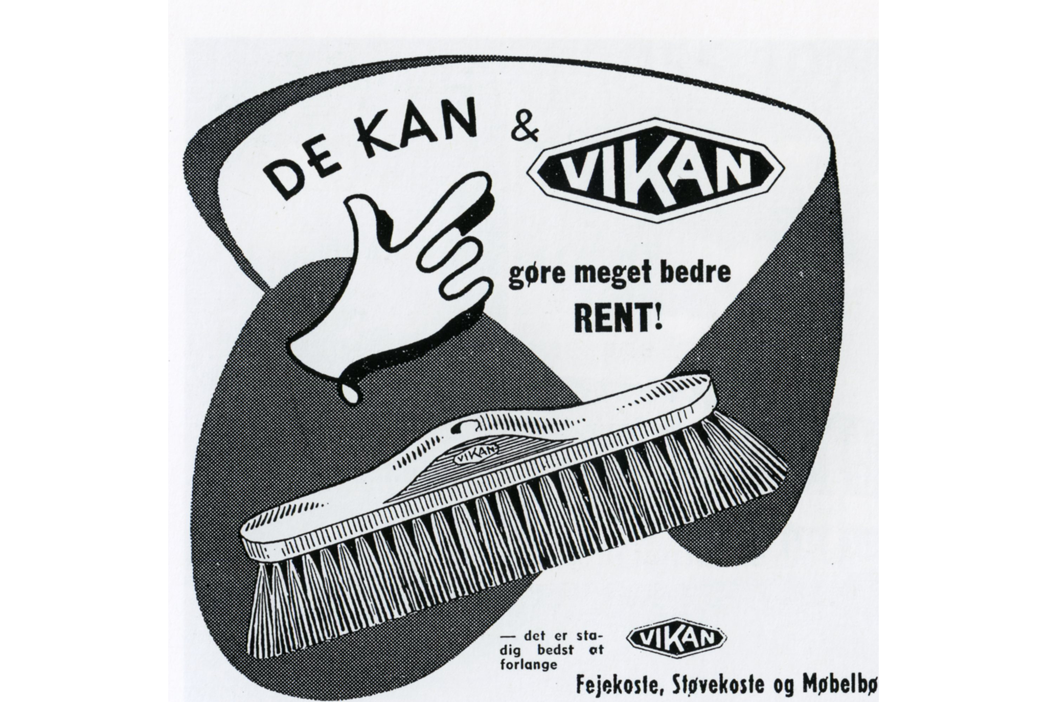 Old Vikan Brush and slogan