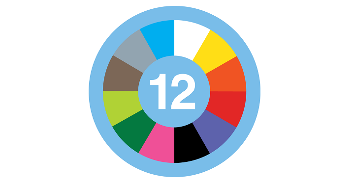 12 colour icon