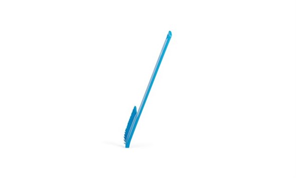 Ultraschmale Reinigungsbürste mit langem Stiel, 600 mm, medium, Blau 41973