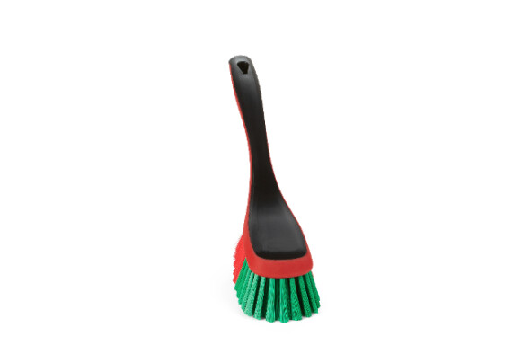 Vikan 41982 10 5/8 Green Washing Brush with Soft Bristles