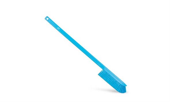 Ultra-Slim Cleaning Brush with Long Handle, 600 mm, Medium, Blue 41973