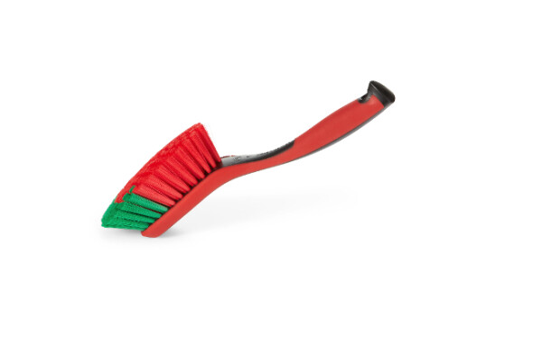 Vikan 41982 10 5/8 Green Washing Brush with Soft Bristles