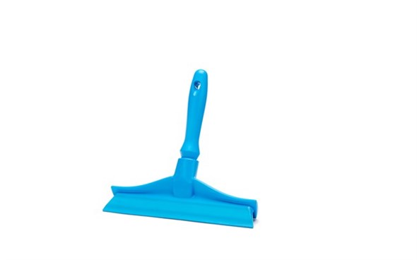 K28243/B - 12 Hand Squeegee, One-Piece Super Hygienic, With Hand Grip -  Blue