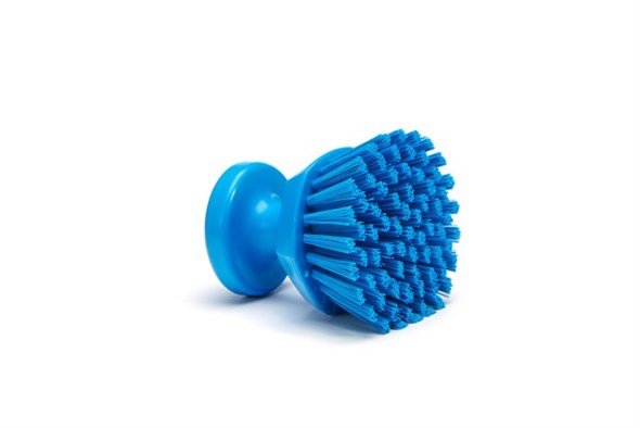 Vikan 38853 Round Hand Brush- Stiff, Blue