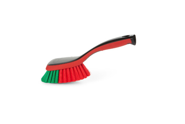 Vikan 41982 10 5/8 Green Washing Brush with Soft Bristles