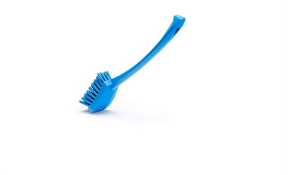 Cepillo de limpieza ultradelgado con mango largo, 600 mm, Medias, Azul  41973