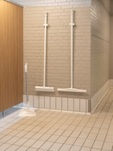 Vikan Upright Dustpan and Broom Set, 330 mm, Medium, Blue