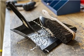 Vikan Dustpan, metal, 245 mm, Black