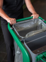 Vikan HyGo Waste Bag Holder Kit, 470 mm, Grey