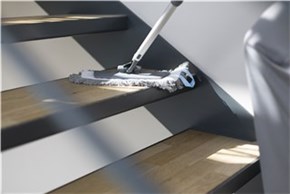 Vikan Damp 43 mop, Hook & Loop, 25 cm, Grey