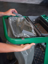 Vikan HyGo Waste Bag Holder Kit, 470 mm, Grey