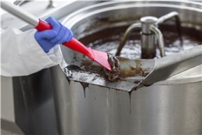 Vikan Nylon Scraper with Threaded Handle, 100 mm, Blue