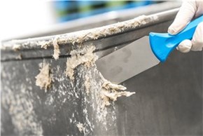 Vikan Stainless Steel Hand Scraper, 50 mm, Blue