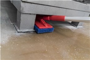 Vikan Aluminum Handle, Ø31 mm, 1310 mm, Blue