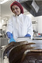 Vikan Nylon Hand Scraper, 100 mm, Blue