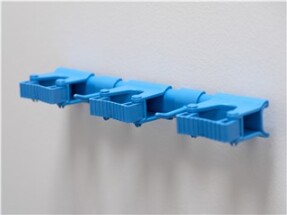 Vikan Hygienic Hi-Flex Wall Bracket System, 420 mm, Blue