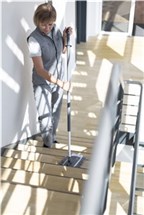 Vikan Damp 43 mop, Hook & Loop, 25 cm, Grey