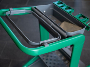 Vikan HyGo Waste Bag Holder Kit, 470 mm, Grey