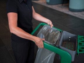 Vikan HyGo Waste Bag Holder Kit, 470 mm, Grey