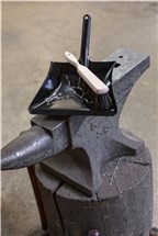 Vikan Dustpan, metal, 245 mm, Black