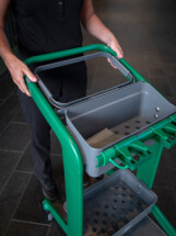 Vikan HyGo Waste Bag Holder Kit, 470 mm, Grey