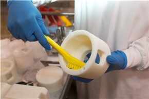 Vikan Detail Brush, 205 mm, Very hard, Blue