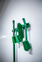 Vikan Washing Brush with short handle, 270 mm, Soft, Blue