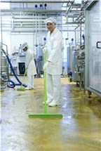 Vikan Aluminum Handle, Ø31 mm, 1310 mm, Blue