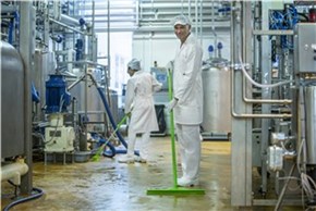 Vikan Aluminum Handle, Ø31 mm, 1310 mm, Blue