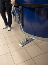 Vikan DampDry 31 microfibre mop, Hook & Loop, 40 cm, Grey
