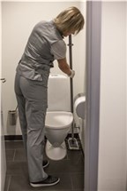 Vikan Damp 47 Dark microfibre mop, Hook & Loop, 25 cm, Grey