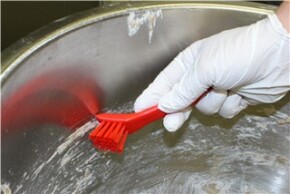 Vikan Detail Brush with Scraping Edge, 150 mm, Hard, Blue