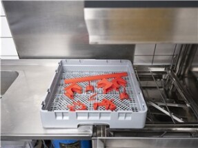 Vikan Hygienic Hi-Flex Wall Bracket System, 420 mm, Blue