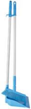 Vikan Dustpan Broom with Angled Thread, 250 mm, Medium, Blue