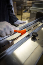 Vikan Detail Brush, 205 mm, Very hard, Blue