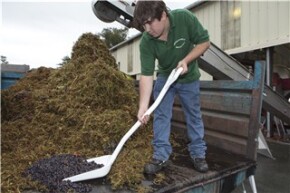 Vikan Ergonomic shovel, 1310 mm, Blue