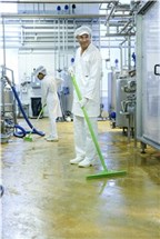 Vikan Aluminum Handle, Ø31 mm, 1310 mm, Blue