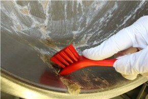 Vikan Detail Brush with Scraping Edge, 150 mm, Hard, Blue