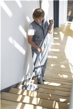 Vikan Damp 43 mop, Hook & Loop, 25 cm, Grey