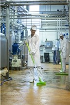 Vikan Aluminum Handle, Ø31 mm, 1310 mm, Blue