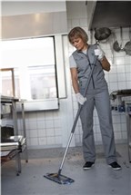 Vikan Damp 47 Dark microfibre mop, Pocket, 40 cm, Grey