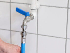 Vikan Hot Water Hose, 1/2" (Q), 20000 mm, Blue