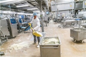 Vikan Ergonomic shovel, 1310 mm, Blue