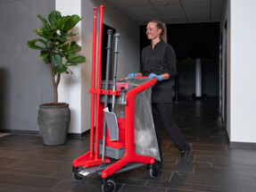 Vikan HyGo Waste Bag Holder Kit, 470 mm, Grey