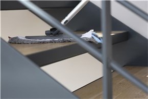 Vikan Damp 43 mop, Hook & Loop, 25 cm, Grey