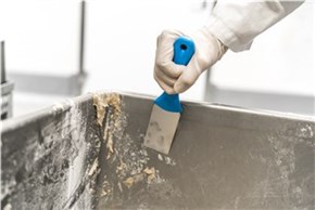 Vikan Stainless Steel Hand Scraper, 50 mm, Blue