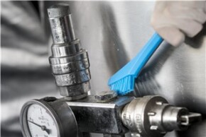 Vikan Detail Brush, 205 mm, Very hard, Blue