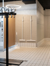 Vikan Upright Dustpan and Broom Set, 330 mm, Medium, Blue