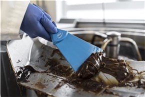 Vikan Nylon Hand Scraper, 100 mm, Blue